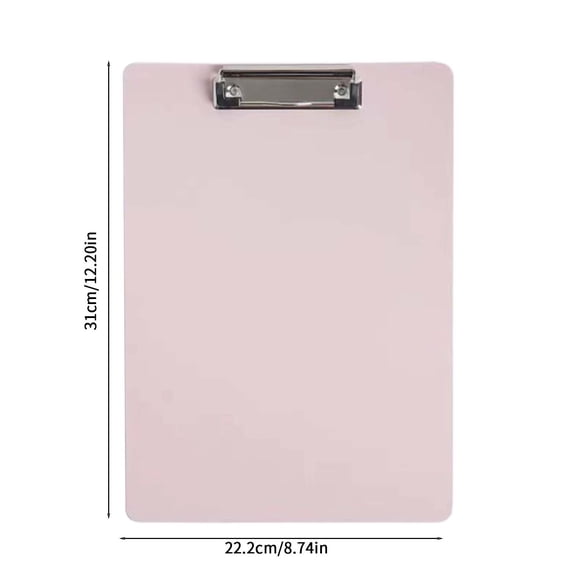 A4 Heavy Duty Plastic Clipboard with Strong Metal Clip, Holds 120 Sheets for Office, Business Meetings & Daily Professional Document Management