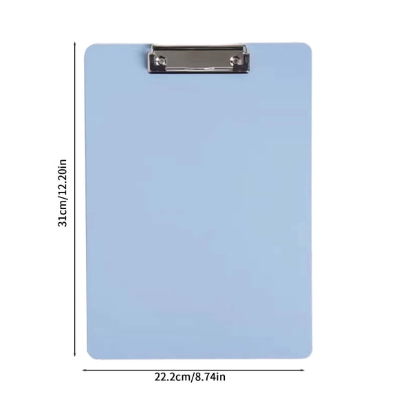 A4 Heavy Duty Plastic Clipboard with Strong Metal Clip, Holds 120 Sheets for Office, Business Meetings & Daily Professional Document Management