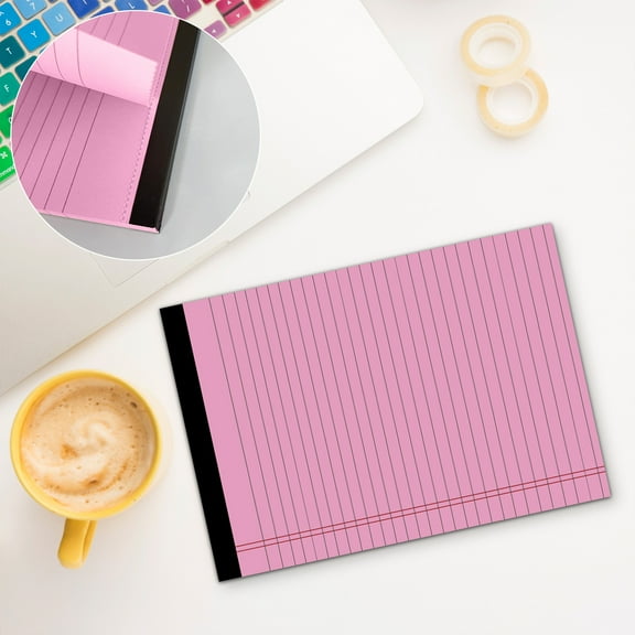 A4 Horizontal Line Tear-Off Notepad - 50 Page Memo Pad, Portable Planner Refill, Office & Student Notebook, Coil Bound Writing Pad