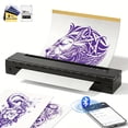 thumbnail image 1 of A4 Inkless Printer - D80 Portable Thermal Printer for Wireless Mobile Travel, Supports Letter Mini Printing, Compatible with Android IOS, Suitable Folding Paper/rolling/tattoo Paper, Thermal Print, 1 of 6