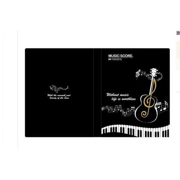 A4 Inserts Folder Music Score Binder Office File Storage Organizer Music File Folder