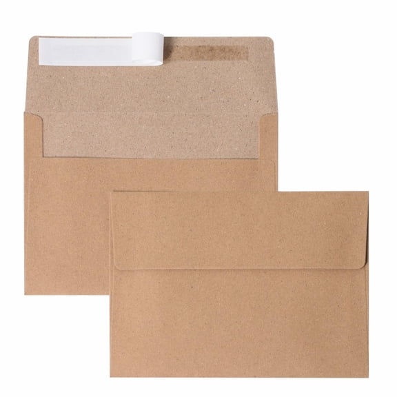 A4 Kraft 4x6 Envelopes 70 Pack, Self-Seal for 4x6 Cards – Perfect for Weddings, Invitations, Baby Showers, 4.25 x 6.25 Inches