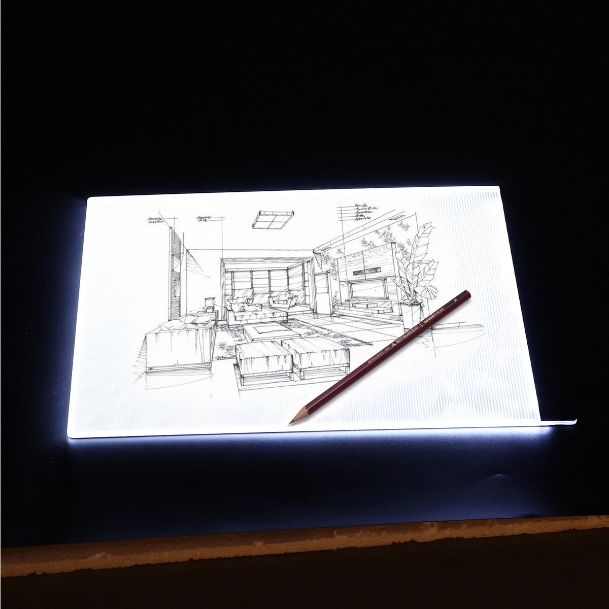 A4 LED Artist Thin Art Stencil Board Light Box Tracing Drawing Board