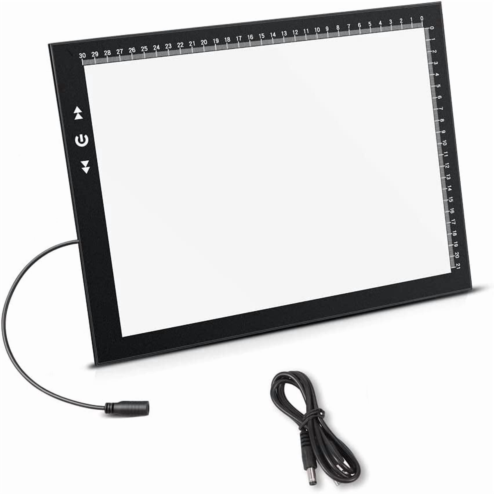A4 LED Artist tracing Light Box Copy Table, Adjustable High Brightness Light Pad for Tatto Drawing, Sketching, Animation, Diamond Painting Accessories