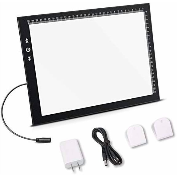 A4 LED Artist tracing Light Box Copy Table, Adjustable High Brightness Light Pad for Tatto Drawing, Sketching, Animation,Diamond Painting Accessories