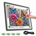 thumbnail image 1 of KOBAIBAN A4 Magnetic Light Board with Side Buttons – Super Bright Lightbox for Tracing and Drawing, Diamond Painting, Weeding Vinyl – USB Powered, 1 of 12