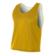 A4 Lacrosse Reversible Practice Jersey For Teen Male in Gold/White | NB2274