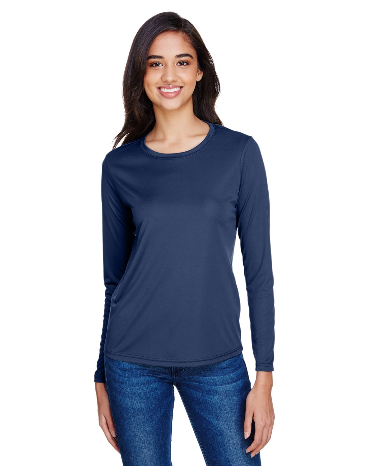A4 Ladies Long Sleeve Cooling Performance Crew Shirt NW3002 Walmart