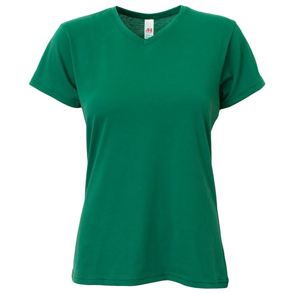 A4 - Ladies' Softek V-Neck T-Shirt - NW3013 - FOREST - XL
