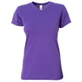 thumbnail image 1 of A4 - Ladies' Softek V-Neck T-Shirt - NW3013 - PURPLE - XS, 1 of 1