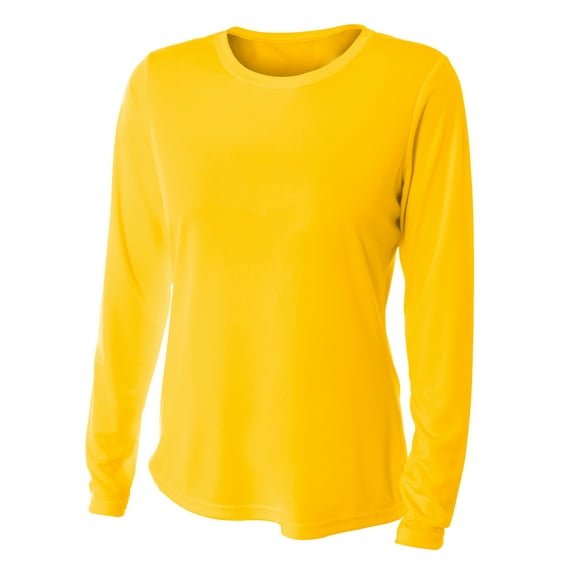 A4 NW3002 Long Sleeve Cooling Performance Crew For Adult Size Female