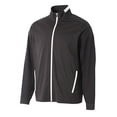 thumbnail image 1 of A4 League Full Zip Jacket For Men in Black/White | N4261, 1 of 3