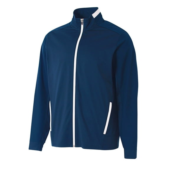 A4 League Full Zip Jacket For Men in Navy/White | N4261