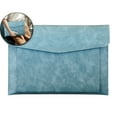 thumbnail image 1 of A4 Leather File Bag, Magnetic Closure Briefcase, Waterproof Business Folder for Office Use, 1 of 5