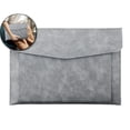 thumbnail image 1 of A4 Leather File Bag, Magnetic Closure Briefcase, Waterproof Business Folder for Office Use, 1 of 5