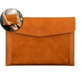thumbnail image 1 of A4 Leather File Bag, Magnetic Closure Briefcase, Waterproof Business Folder for Office Use, 1 of 5