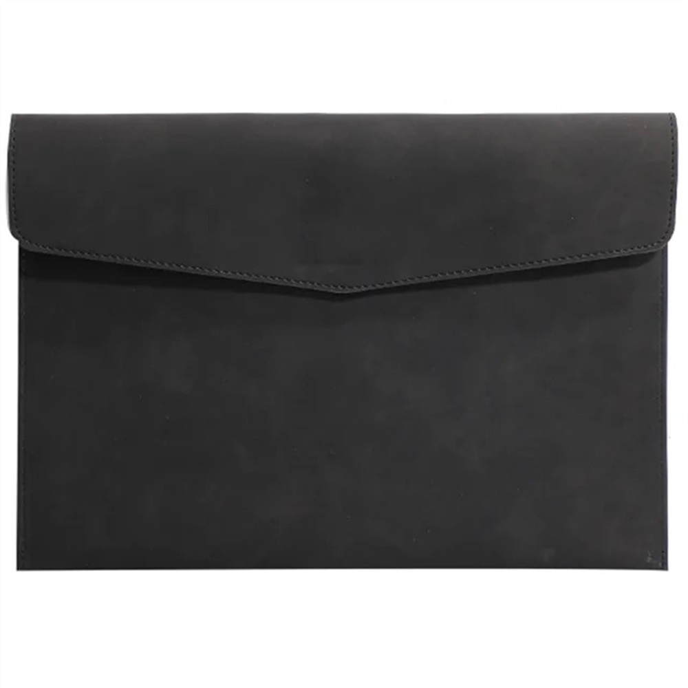 A4 Leather File Folder Large Capacity Document Organizer For Office
