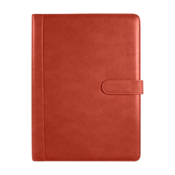 A4 Leather Portfolio Folder Multi Pocket Business Writing Padfolio with Notepad and Pen, Professional Executive Organizer for Meetings, Interviews, and Office Use