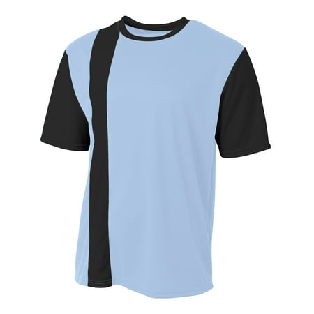 A4 Legend Soccer Jersey For Men in Lt. Blue/Blk | N3016