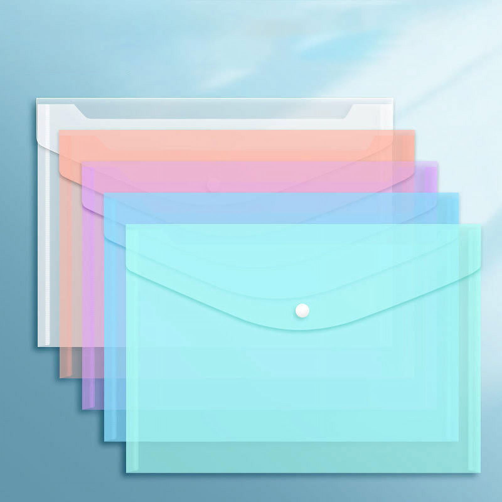 A4 Letter Waterproof Large Capacity File Folders for Storing Files