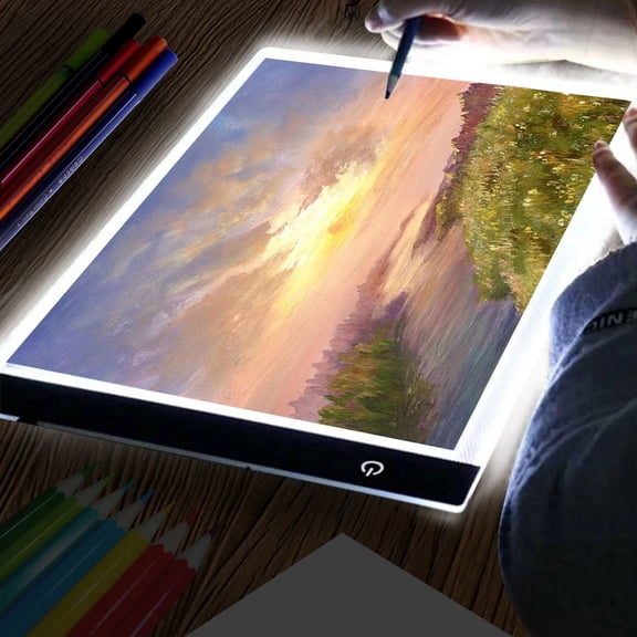 A4 Portable Light Board 3 Levels of Brightness Light Box for Diamond Painting,Tracing,Light Box for Drawing,Sketching,Animation,X-ray