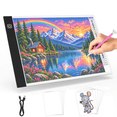 thumbnail image 1 of KOBAIBAN Ultra-Thin A4 LED Light Board for Diamond Painting with Stepless Dimming Portable USB Light Pad for Tracing & Drawing, 1 of 8