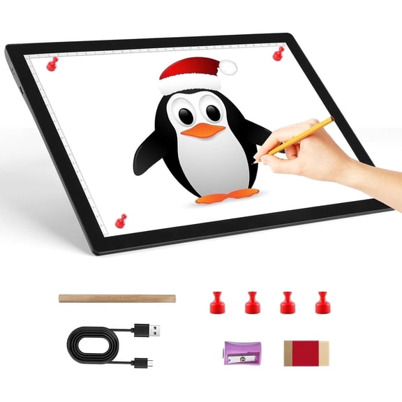 A4 Light Pad for Diamond Painting，Tracing Light Box Dimmable Brightness Rechargeable LED Light Board Portable Cordless Copy Board for Artist Drawing Sketching x-ray Viewing