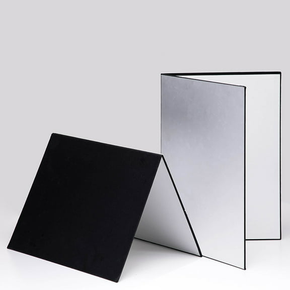 A4 Light Reflector Double-sided Multi-purpose 3-in-1 Folding Light Diffuser Board for Still Life Photography