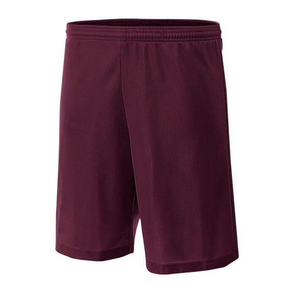 A4 Lined Micromesh Short For Men in Maroon | N5255