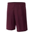 thumbnail image 1 of A4 Lined Micromesh Short For Teen Male in Maroon | NB5184, 1 of 2