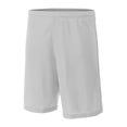 thumbnail image 1 of A4 Lined Micromesh Short For Teen Male in Silver | NB5184, 1 of 2