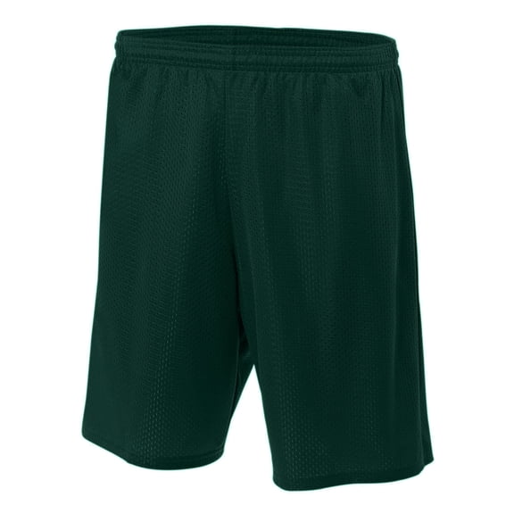 A4 Lined Tricot Mesh Shorts For Men in Forest | N5293
