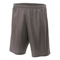 thumbnail image 1 of A4 Lined Tricot Mesh Shorts For Men in Graphite | N5293, 1 of 2