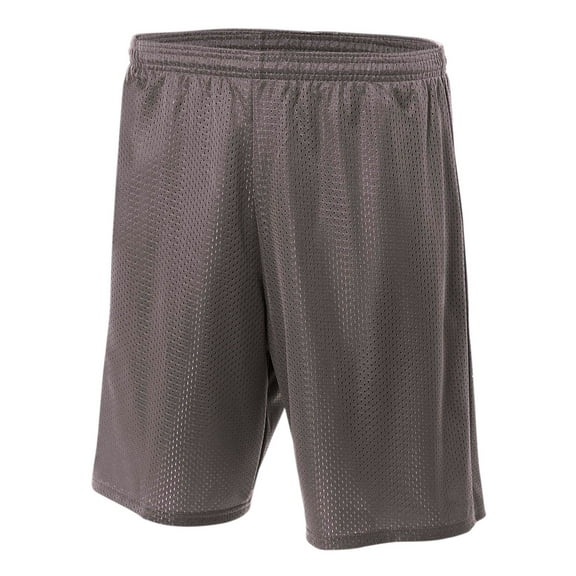 A4 Lined Tricot Mesh Shorts For Men in Graphite | N5293