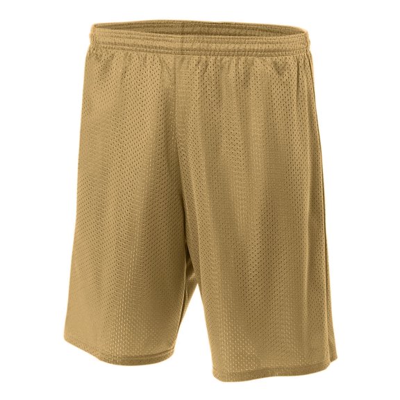 A4 Lined Tricot Mesh Shorts For Men in Vegas Gold | N5293