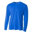 thumbnail image 1 of A4 Long Sleeve Birds-Eye Mesh Crew For Men in Royal N3253, 1 of 3