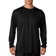 thumbnail image 1 of A4 N3165 Long Sleeve Cooling Performance Crew Shirt, Black, L, Pack Of 5, Mens T-Shirts, 1 of 1
