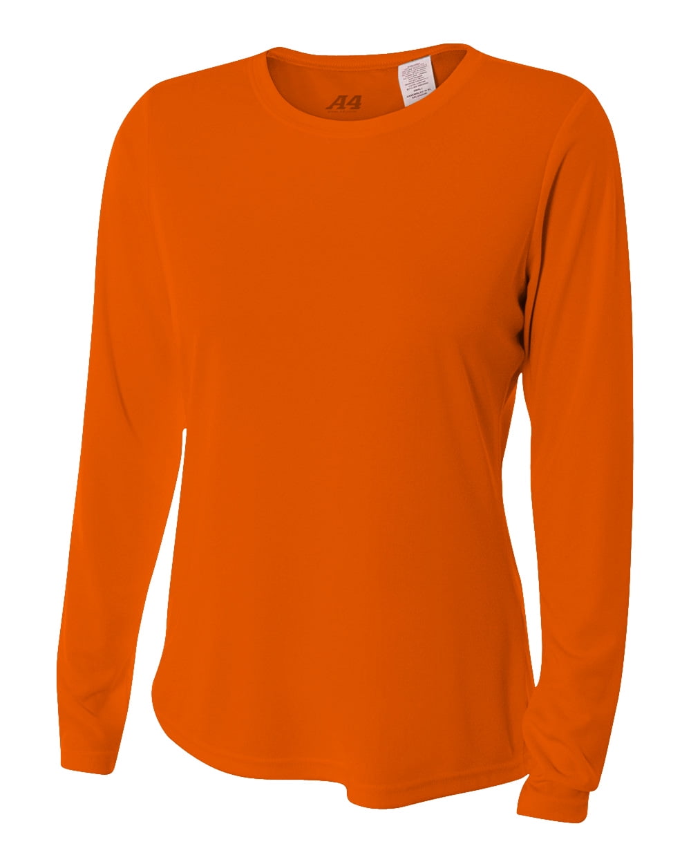 【関税・送料込】(4 colors) Long sleeve round t-shirts - 1380 A4 Women's Cooling Performance Long Sleeve T-Shirt, Purple