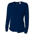 thumbnail image 1 of A4 Women's Long Sleeve Cooling Performance Fastpitch Softball Crew T-Shirt Navy S, 1 of 9