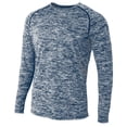 thumbnail image 1 of A4 Long Sleeve Raglan Space Dye For Men in Navy | N3305, 1 of 2