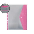 thumbnail image 1 of A4 Loose Leaf File Pouch, 11-Hole Transparent Label Organizer, Multicolor Plastic Document Storage Bag for Office Use, 1 of 5