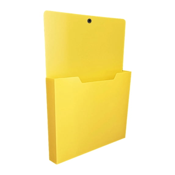 A4 Magnetic Wall File Organizer, Coded Folder Holder for Papers and Mail on Refrigerators, Whiteboards, Classrooms, Bookshelves and Offices