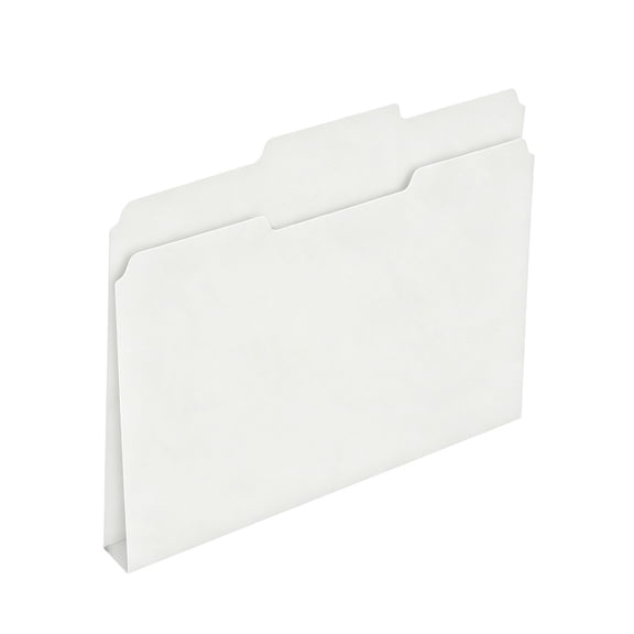 A4 Manila Folders 3 Color Set 10 Pack, Paper Document Organizer with Tabs, File Sorting System for Office Home Workstation Storage,White