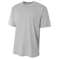 thumbnail image 1 of A4 Marathon Tee For Youth Male in Silver | NB3234, 1 of 3