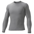 thumbnail image 1 of A4 Men's Compression Crew Long Sleeve, Silver, 3XLarge, 1 of 2