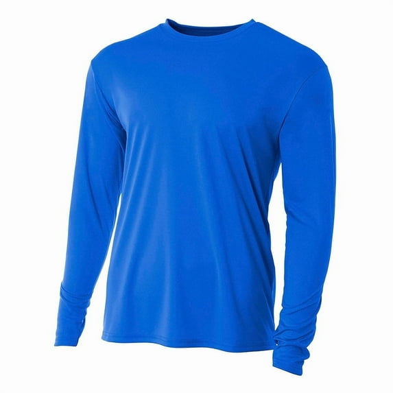 A4 Unisex Cooling Performance Long Sleeve Crew
