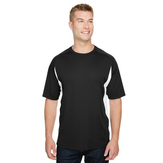 A4 Men's Cooling Performance Color Blocked T-Shirt - N3181