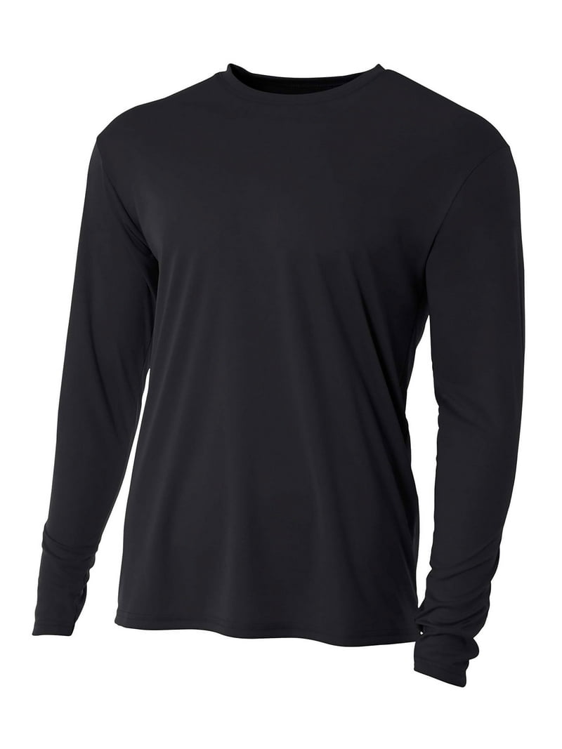 A4 Men's Cooling Performance Long Sleeve Crew T-Shirt N3165