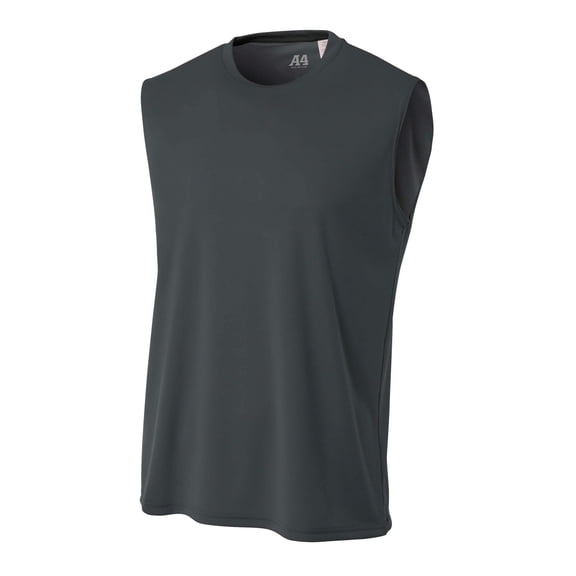 A4 Men's Cooling Performance Muscle T-Shirt, Graphite - XL