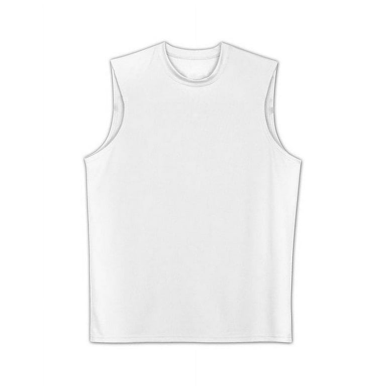 A4 Men's Cooling Performance Muscle T-Shirt, White - XL - Walmart.com